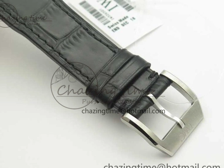 MIROTIME 0718 Supportive Mark XVII IW326501 MKS 1:1 Best Edition Black Dial On Black Leather Strap MIYOTA 9015 V 7208